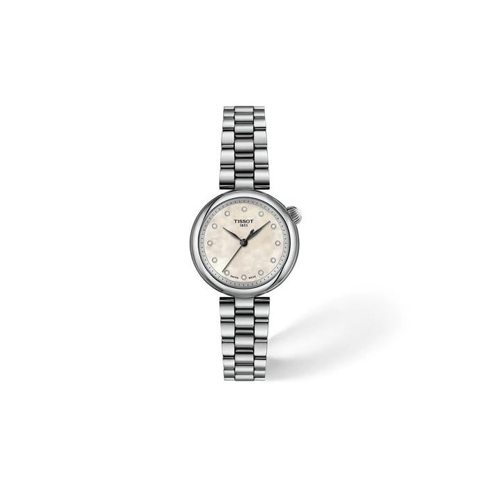 TissotDesir 28mm White MOP Dial Stainless Steel Watch T1520101111600
