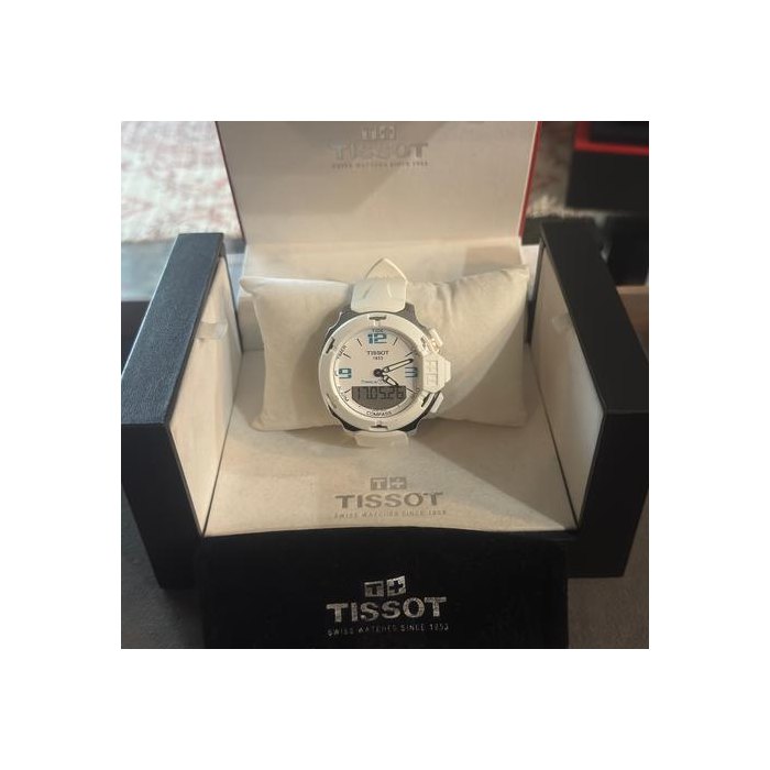 Tissot T-Race TouchAnalog Digital White Rubber Never worn Ref. T0814201701700