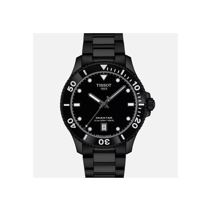 Tissot Seastar 1000T120.410.33.051.00 Seastar 1000 Black PVD Steel 40 mm Quartz Wrist Watch Ref. T1204103305100