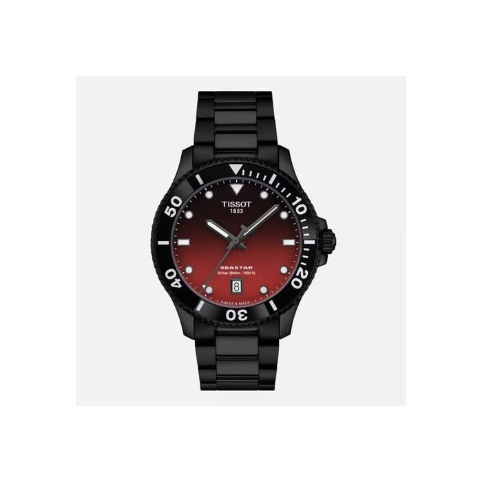 Tissot Seastar 1000T120.410.33.421.00 Seastar 1000 Black PVD Steel 40 mm Quartz Wrist Watch Ref. T1204103342100