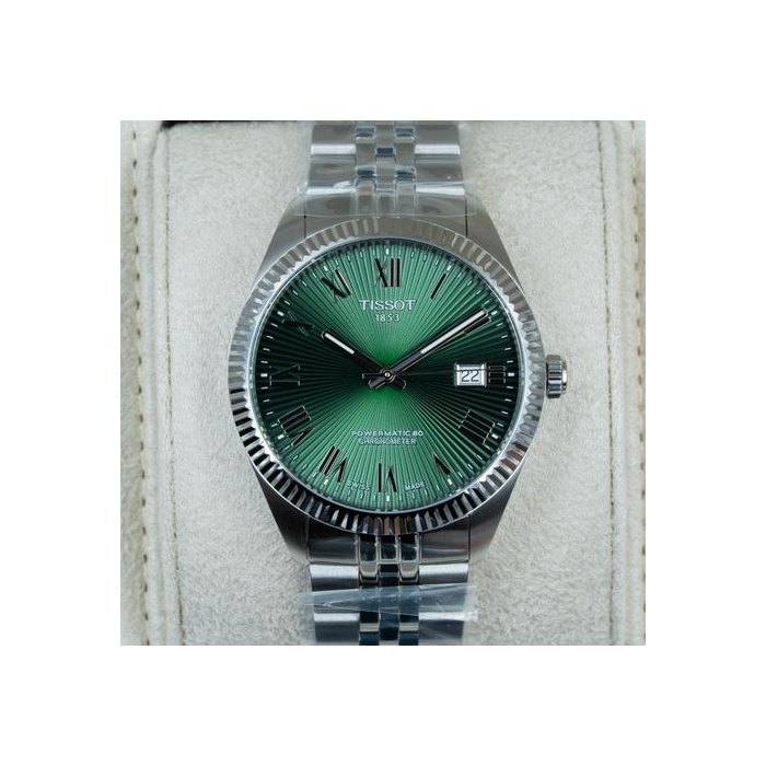 Tissot Ballade Powermatic 80 COSC39mm COSC New Full set / Automatic / T156.408.11.093.00 / Greed Dial Ref. T1564081109300