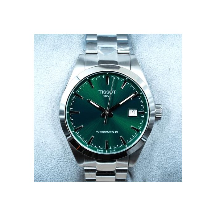 Tissot GentlemanAutomatic Men's Watch New full set / T1658071109100 / Green dial