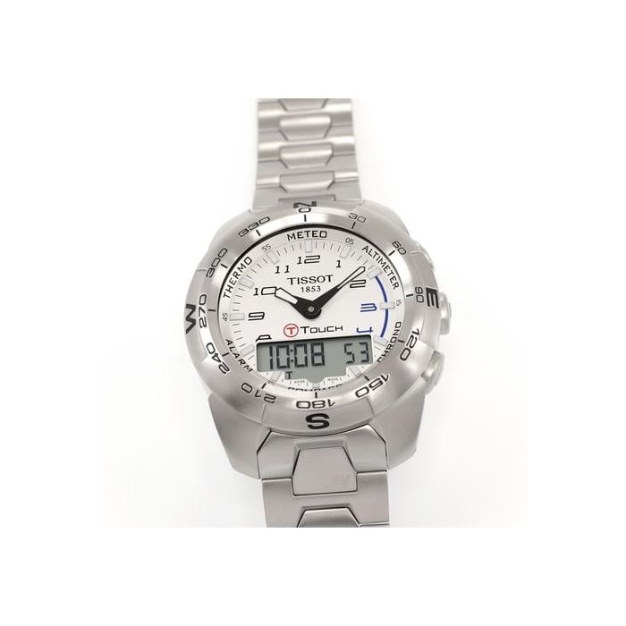 Tissot T-Touch ExpertT013420A Men's 43mm Silver Dial T013.420.11.032.00A Steel