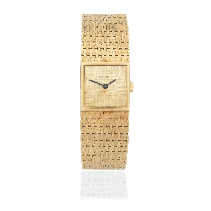 Zenith Zenith. A lady's 18K gold manual wind bracelet watch Circa 1975, Price & Market Data