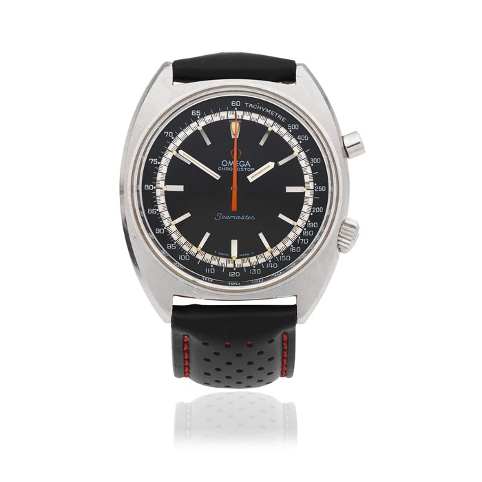 Omega. A stainless steel manual wind chronograph wristwatch Seamaster Chronostop, Ref: 145.007, Circa 1967