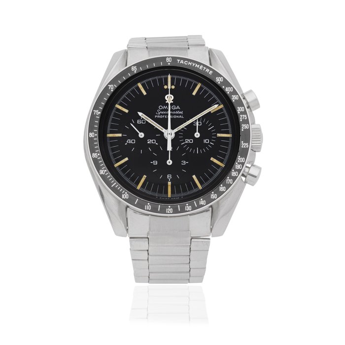 Omega. A stainless steel manual wind chronograph bracelet watch Speedmaster Professional, Ref: 105.012-66 , Circa 1966