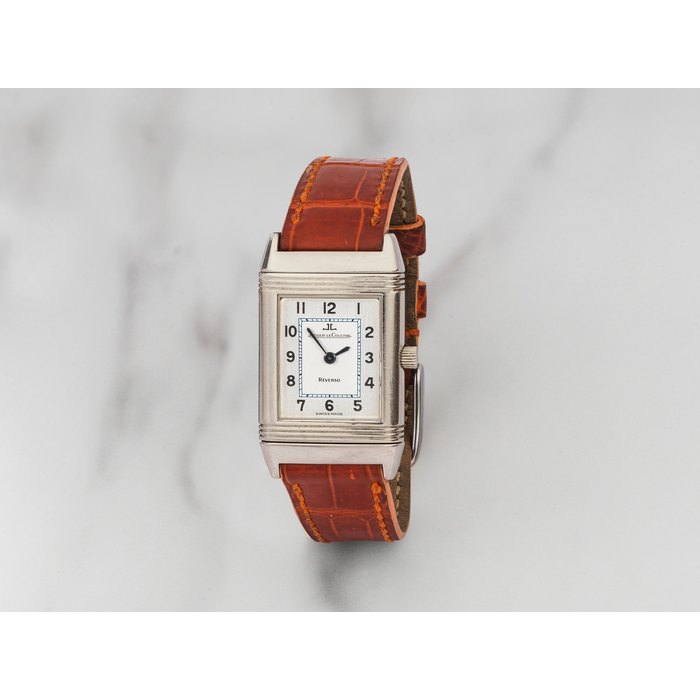 Jaeger-LeCoultre. Montre bracelet de dame en acier rectangulaire réversible mouvement quartz Jaeger-LeCoultre. A lady's stainless steel quartz reversible rectangular wristwatch Reverso, Ref: 260.8.08, Circa 2000