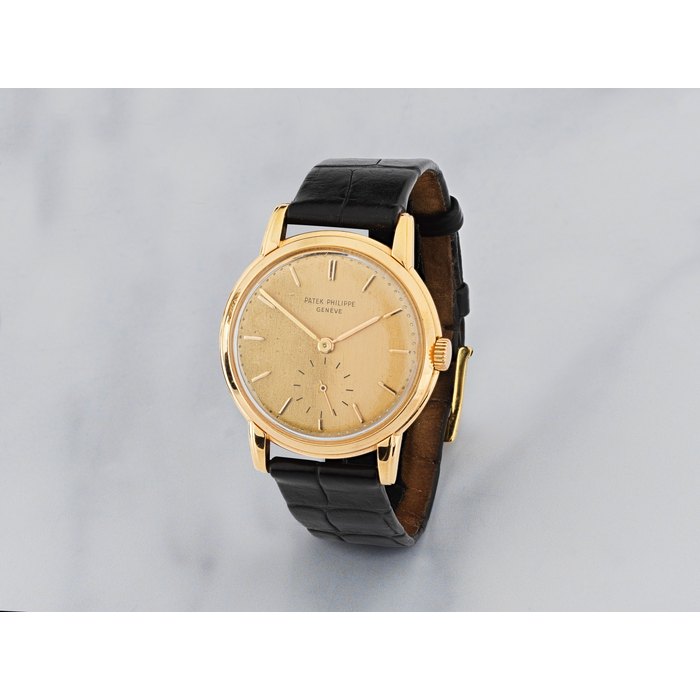 Patek Philippe. Montre bracelet en or jaune 18K (750) mouvement mécanique Patek Philippe. An 18K gold manual wind wristwatch Ref: 2484, Circa 1955
