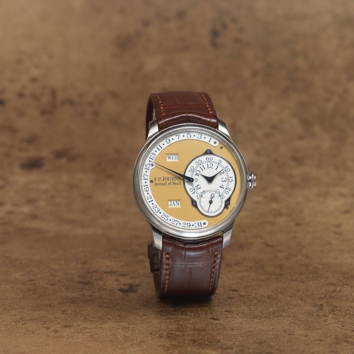 F.P. Journe. A fine and rare Limited Edition stainless steel automatic calendar wristwatch Octa Calendrier, Limited Edition No.36/38-Q, Purchased 5th December 2015