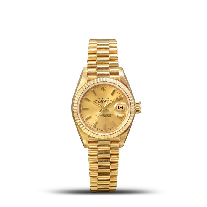 ROLEX | DATEJUST, REF.69178, A YELLOW GOLD BRACELET WATCH WITH DATE, CIRCA 1986