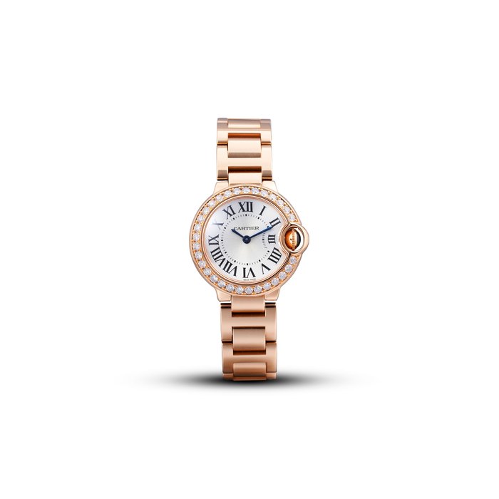 CARTIER | BALLON BLEU, REF.WE9002Z3, A PINK GOLD AND DIAMOND-SET BRACELET WATCH, CIRCA 2007