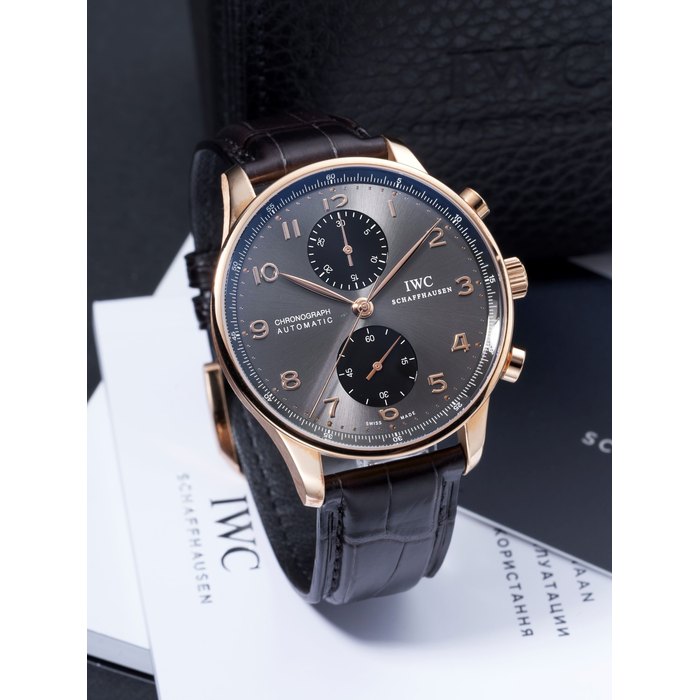 IWC | PORTUGIESER, REF.IW371482, A PINK GOLD CHRONOGRAPH WRISTWATCH, CIRCA 2022
