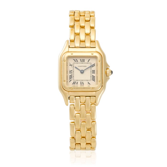 CARTIER. AN 18K GOLD BRACELET WATCH Panthère, c.1990s