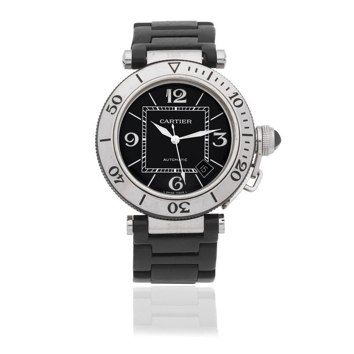 Cartier Cartier. A stainless steel automatic calendar bracelet watch Pasha, Ref: 2790, Circa 2010