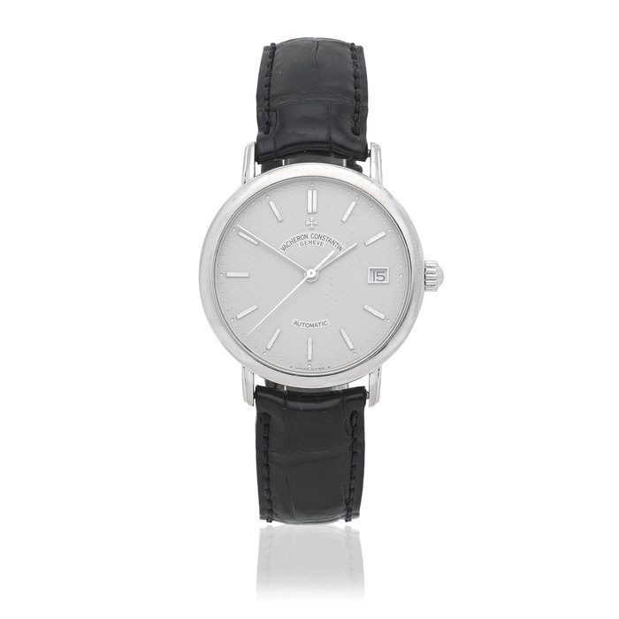 Vacheron Constantin. An 18K white gold automatic calendar wristwatch Ref: 47002, Circa 2000