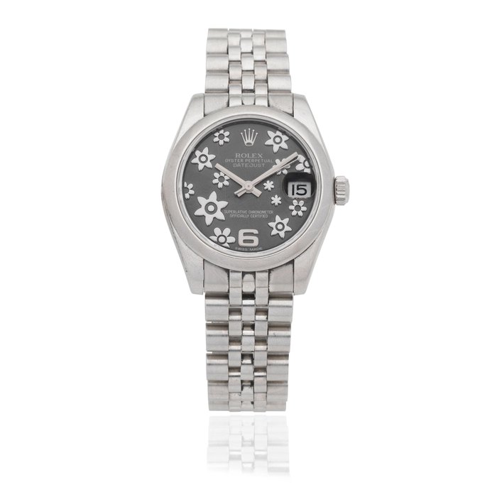 Rolex. A lady's stainless steel automatic calendar bracelet watch Datejust, Ref: 178240, Purchased 28th June 2011