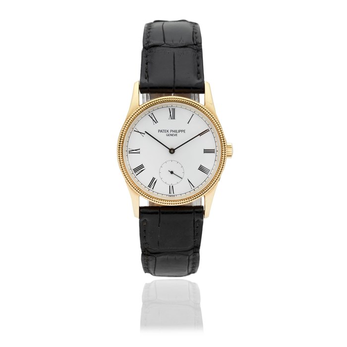 Patek Philippe Patek Philippe. An 18K gold manual wind wristwatch Calatrava, Ref: 3796D, Circa 1990, Price & Market Data