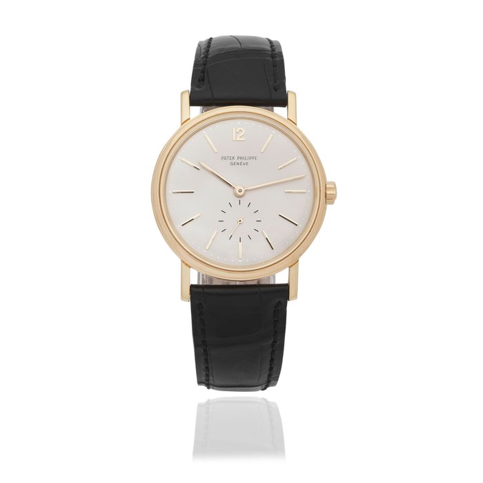 Patek Philippe Patek Philippe. A recently serviced 18K gold automatic wristwatch Calatrava, Ref: 2584, Manufactured 1958, sold 11th June 1959, Price & Market Data