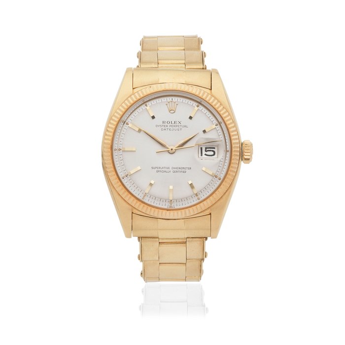 Rolex. An 18K gold automatic calendar bracelet watch Datejust, Ref: 1601, Circa 1961