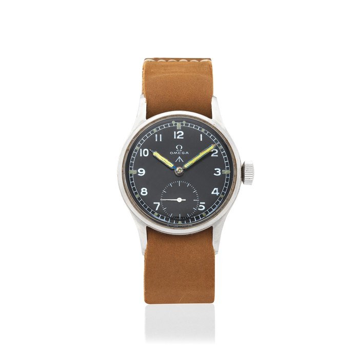 Omega Omega. A stainless steel manual wind military issue wristwatch 'Dirty Dozen', Circa 1944
