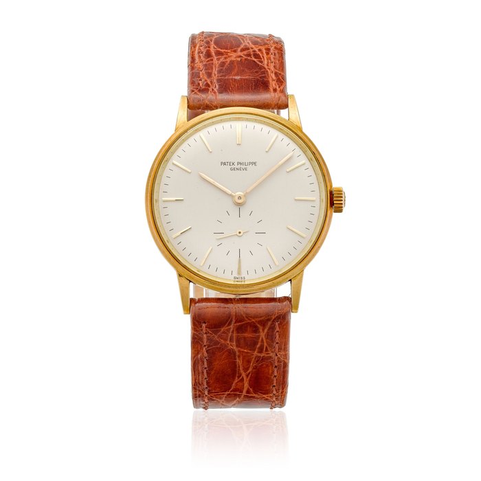 PATEK PHILIPPE. AN 18K GOLD AUTOMATIC WRISTWATCH Calatrava, Ref: 3425, c.1960s