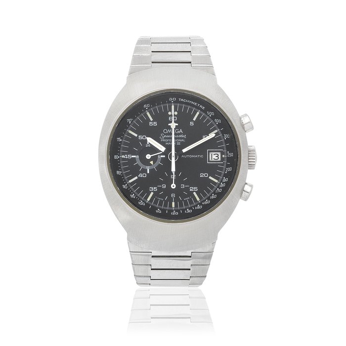 Omega. A stainless steel automatic calendar chronograph bracelet watch Speedmaster Mark III, Ref: 178.002, Circa 1972