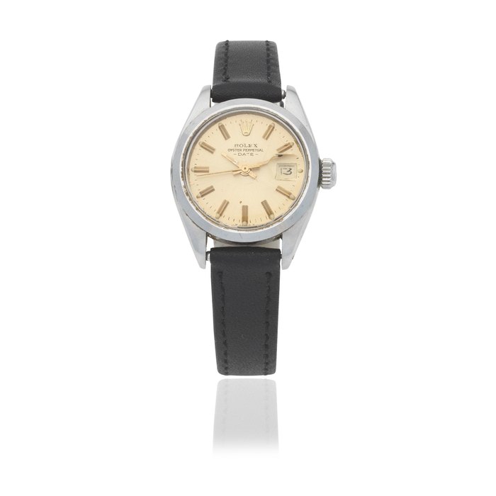 Rolex. A lady's stainless steel automatic calendar wristwatch Oyster Perpetual Date, Ref: 6916, Circa 1978