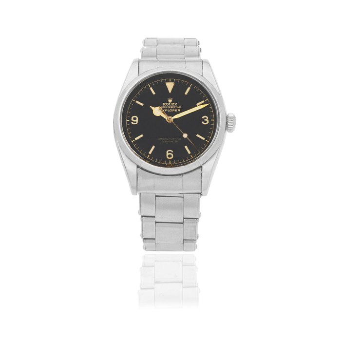 Rolex. A stainless steel automatic bracelet watch Explorer, Ref: 6610, Circa 1956