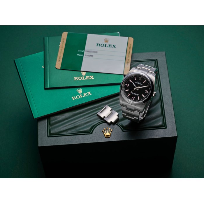 ROLEX | OYSTER PERPETUAL 36, REF.116000, A STAINLESS STEEL BRACELET WATCH WITH PINK HOUR MARKERS, CIRCA 2015