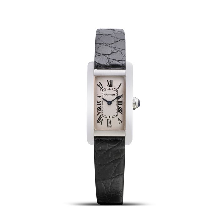 CARTIER | TANK AMERICAINE, REF.1713, A WHITE GOLD WRISTWATCH, CIRCA 2000