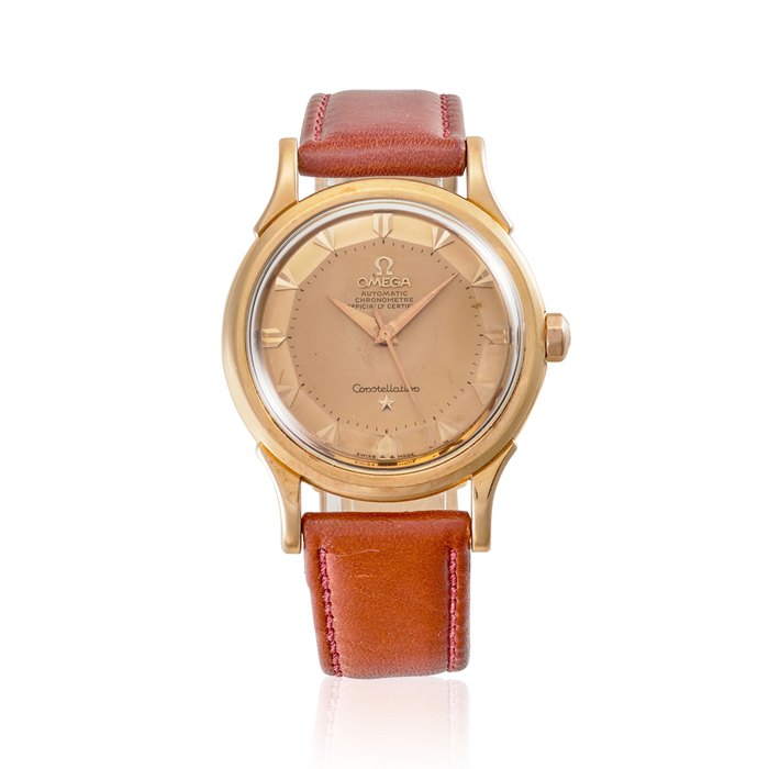 OMEGA. AN 18K GOLD AUTOMATIC WRISTWATCH Constellation, Ref: 2852/2853, c.1950s