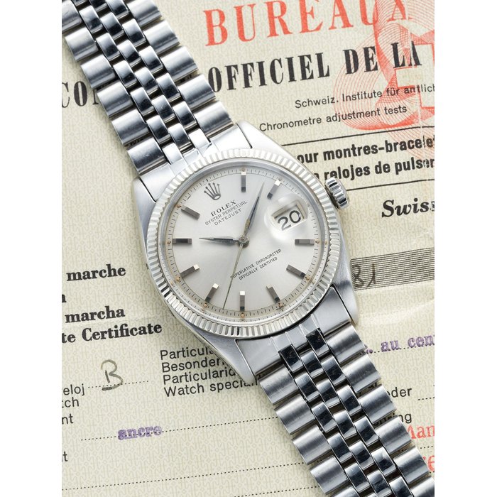 ROLEX | OYSTER PERPETUAL DATEJUST, REF.1601, A STAINLESS STEEL BRACELET WATCH WITH DATE, MADE IN 1962