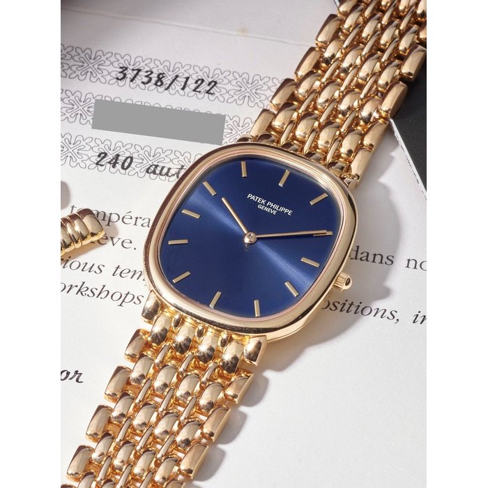 PATEK PHILIPPE | GOLDEN ELLIPSE, REF.3738/122, A FINE YELLOW GOLD BRACELET WATCH, CIRCA 1997