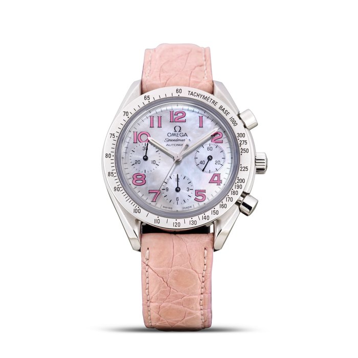 OMEGA | SPEEDMASTER REDUCED, REF.38347434, A STAINLESS STEEL CHRONOGRAPH WRISTWATCH WITH MOTHER-OF-PEARL DIAL, CIRCA 2000