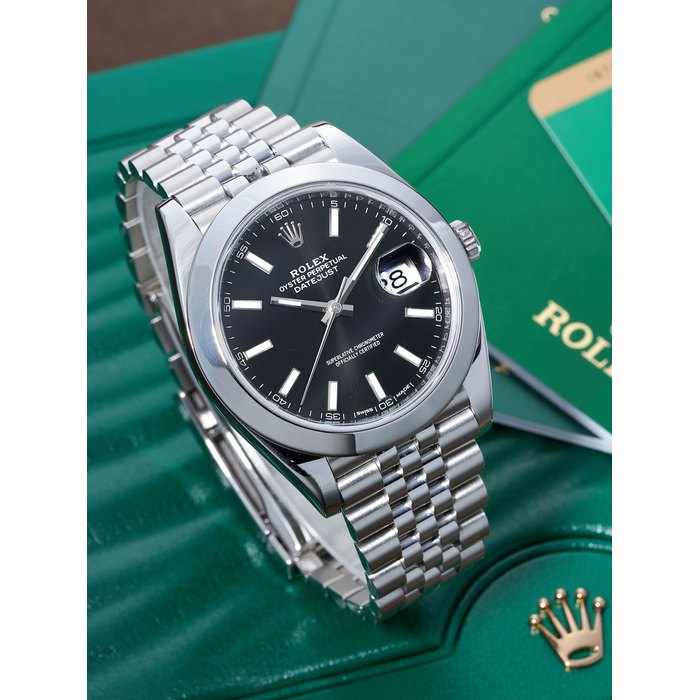 ROLEX | DATEJUST 41, REF.126300, A STAINLESS STEEL BRACELET WATCH WITH DATE, CIRCA 2017