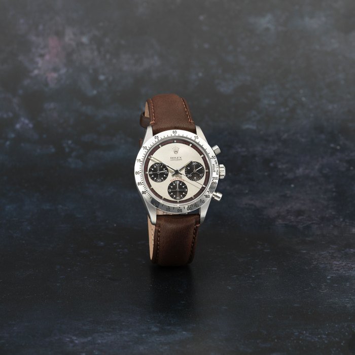 Rolex Rolex. A fine and rare stainless steel manual wind chronograph watch with exotic Paul Newman dial Paul Newman Cosmograph Daytona, Ref: 6239, Circa 1969 · 6239