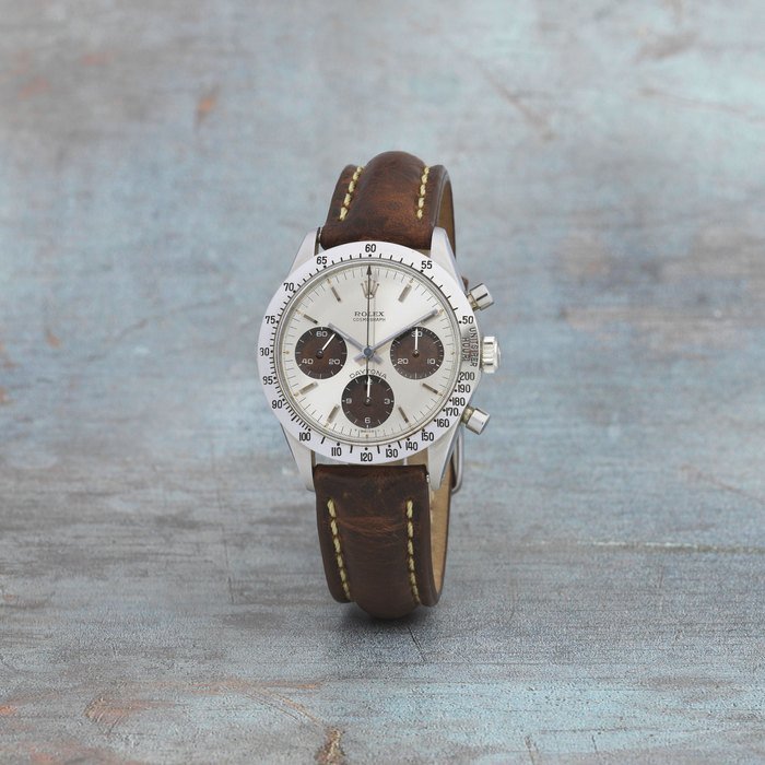Rolex Rolex. A fine and rare stainless steel manual wind chronograph wristwatch Cosmograph Daytona, Ref: 6239/6242, Circa 1969 · 6239/6242
