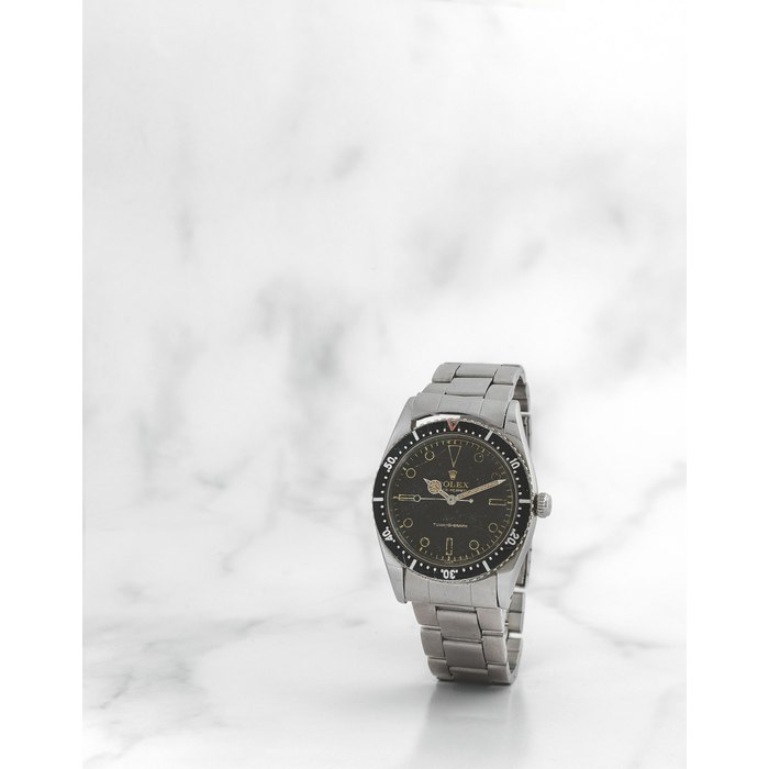 Rolex. Rare et belle montre bracelet en acier avec cadran 'gilt' mouvement automatique Rolex. A fine and rare stainless steel automatic bracelet watch with gilt dial Turn-O-Graph, Ref: 6202, Circa 1963