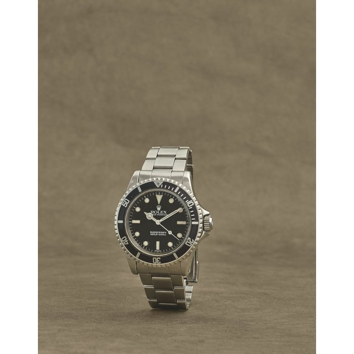 Rolex. Montre bracelet en acier mouvement automatique Rolex. A stainless steel automatic bracelet watch Submariner, Ref: 5513, Circa 1970