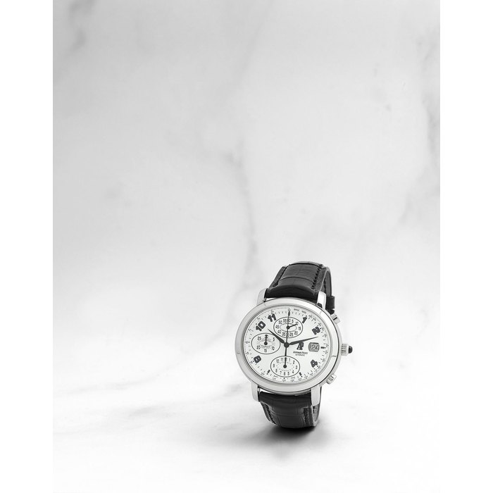 Audemars Piguet Audemars Piguet. Chronographe bracelet en acier avec date mouvement automatique Audemars Piguet. A stainless steel automatic calendar chronograph wristwatch Millenary, Circa 2000, Price & Market Data