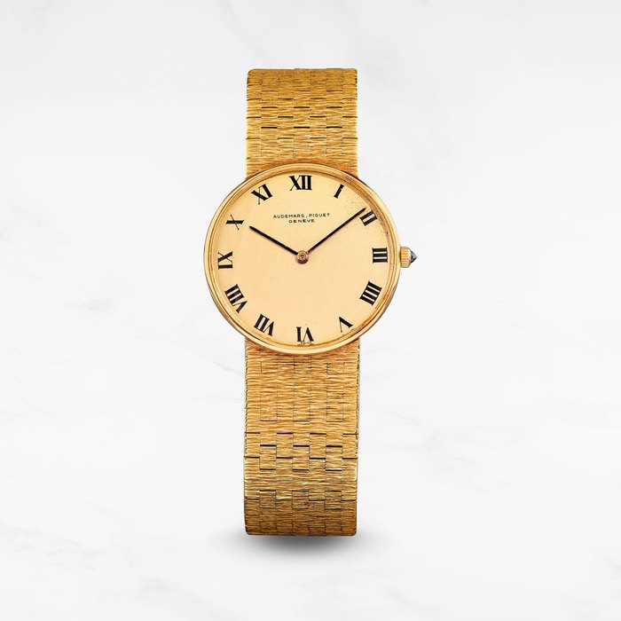 Audemars Piguet Audemars Piguet. Montre bracelet en or jaune 18K (750) mouvement mécanique Audemars Piguet. An 18K gold manual wind bracelet watch Ref: B41036, Circa 1960, Price & Market Data