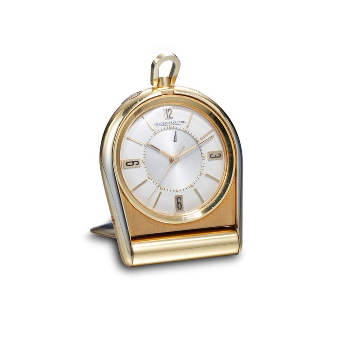 Jaeger-LeCoultre JAEGER-LECOULTRE | MEMOVOX, A GOLD-PLATED TRAVEL ALARM CLOCK, CIRCA 1960, Price & Market Data