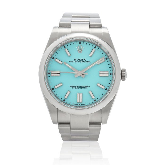 Rolex ROLEX. A STAINLESS STEEL AUTOMATIC BRACELET WATCH Oyster Perpetual, Ref: 124300, Purchased 16th April 2021 · 124300