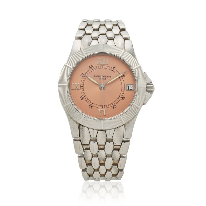Patek Philippe PATEK PHILIPPE. A STAINLESS STEEL AUTOMATIC CALENDAR BRACELET WATCH Neptune, Ref: 5080/1, c.1990s, Price & Market Data