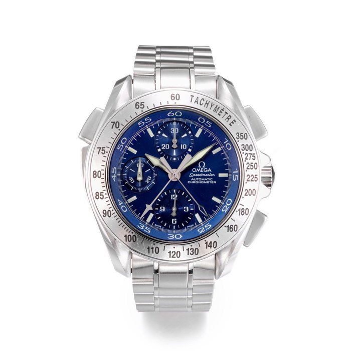 OMEGA | SPEEDMASTER SPLIT SECOND CHRONOGRAPH REF. 3540.50, A STAINLESS STEEL SPLIT-SECOND CHRONOGRAPH BRACELET WATCH WITH BLUE DIAL, CIRCA 2000