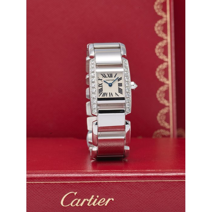 Cartier CARTIER | REF. 2825, TANKISSIME, A WHITE GOLD AND DIAMOND-SET BRACELET WATCH, CIRCA 2006, Price & Market Data