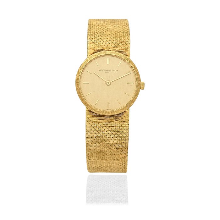 Vacheron & Constantin. A lady's 18K gold manual wind bracelet watch Ref: 6898, Circa 1970