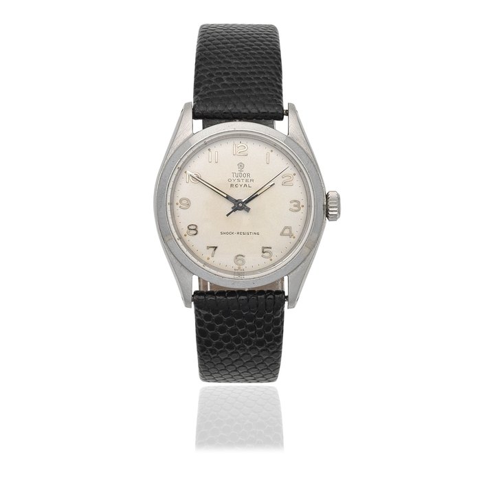 Tudor. A stainless steel manual wind wristwatch Oyster Royal, Ref: 7934, Circa 1960