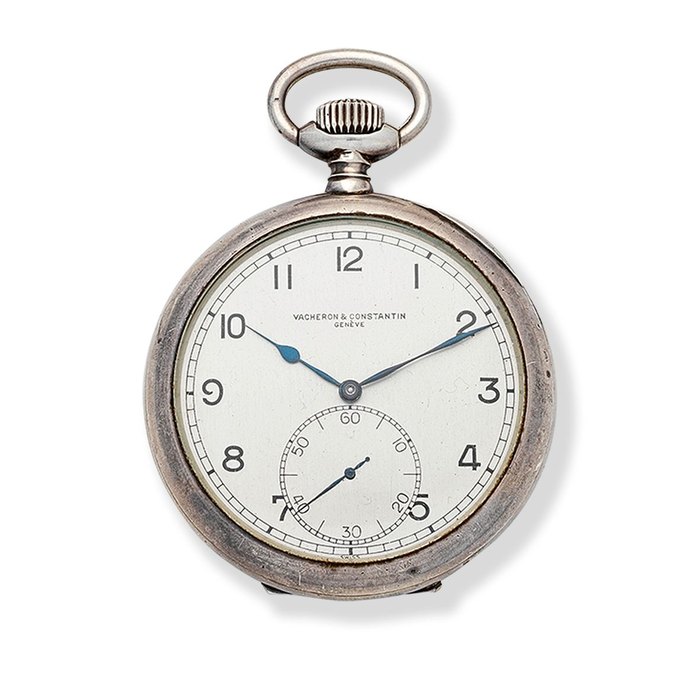 Vacheron & Constantin. A silver key wind open face deck pocket watch Circa 1940