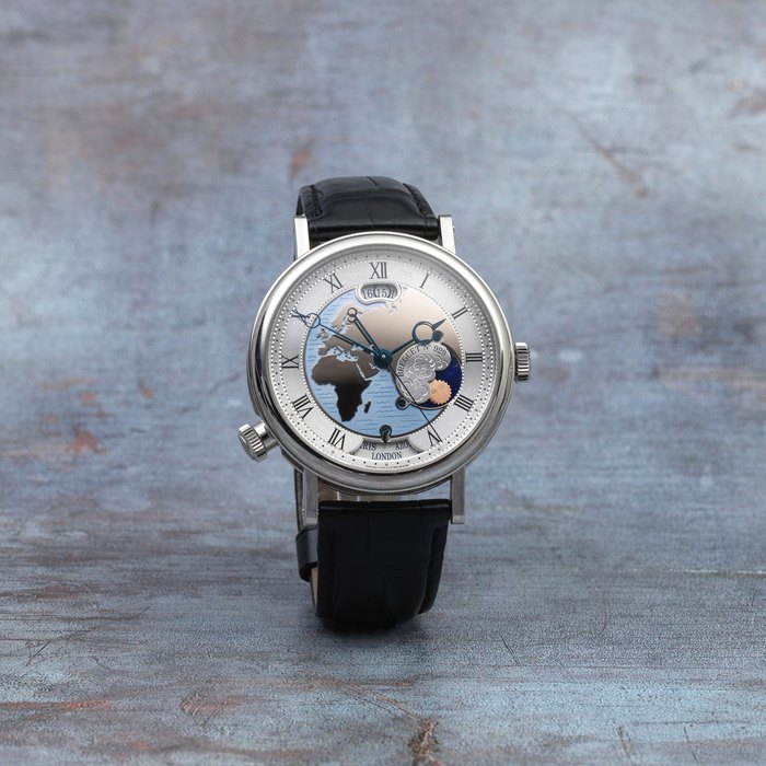 Breguet. A fine platinum automatic calendar wristwatch with world time and day/night indication Hora Mundi, Ref: 5717, Circa 2011